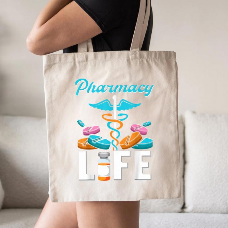 Pharmacy Life Pharmacist Chemist Student PharmD Graduation Canvas Tote Bag