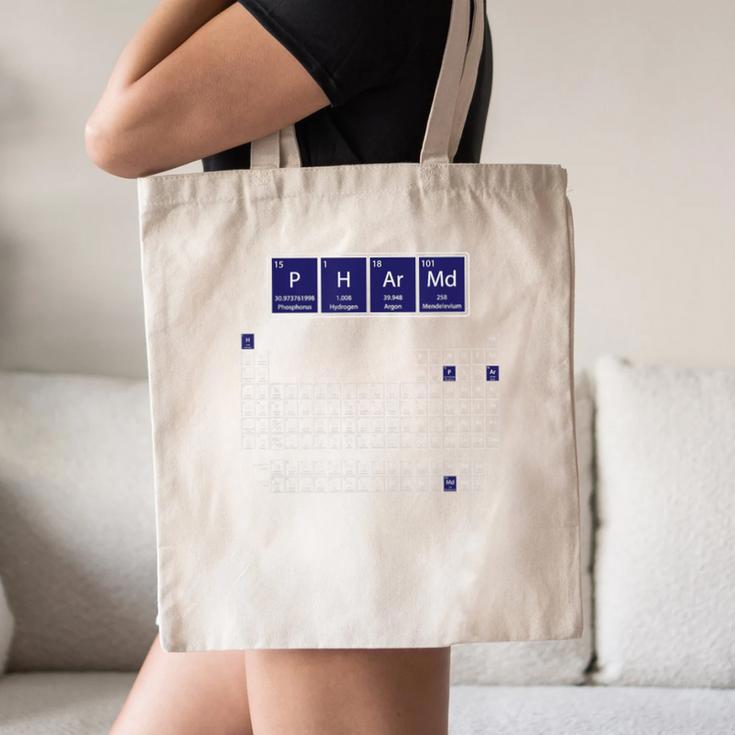 PharmD Pharmacy School Graduation Canvas Tote Bag