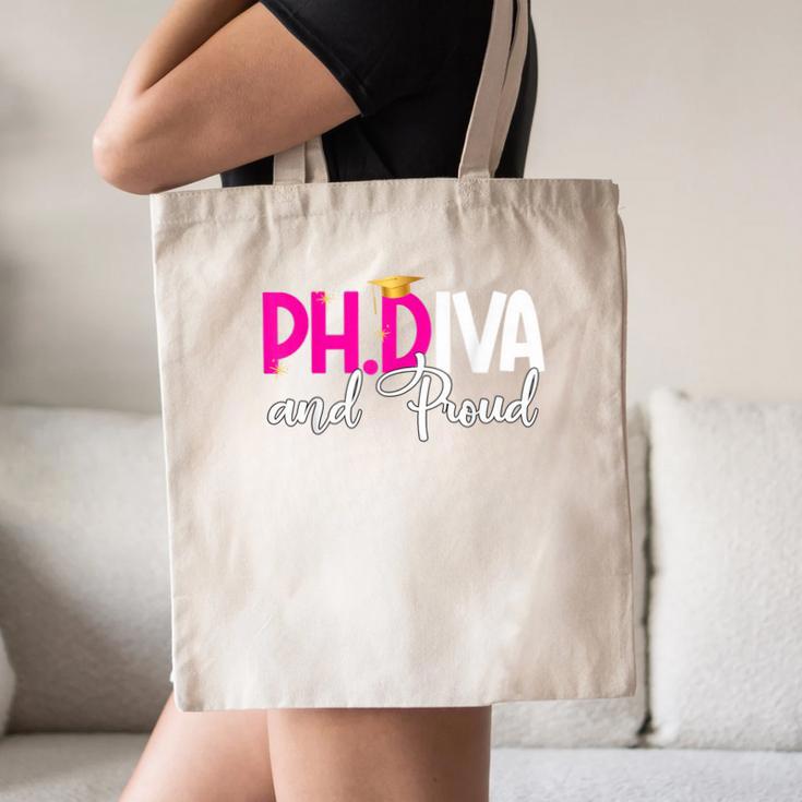 PhDiva Graduation Doctorate Student Graduate Canvas Tote Bag