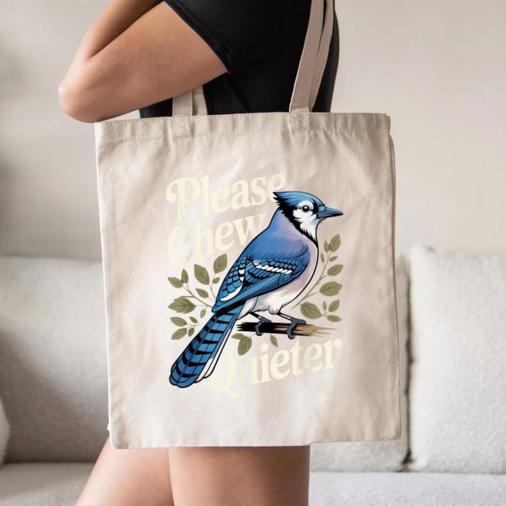 Please Chew Quieter Introvert Christmas Bird Watcher Canvas Tote Bag Please Chew Quieter Introvert Christmas Bird Watcher Canvas Tote Bag