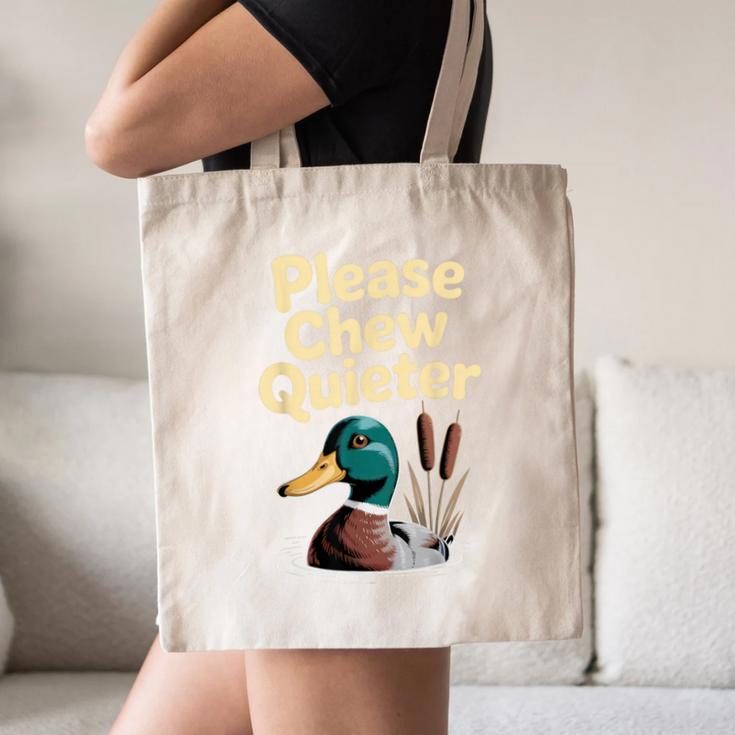 Please Chew Quieter Introvert Duck Lover Canvas Tote Bag Please Chew Quieter Introvert Duck Lover Canvas Tote Bag