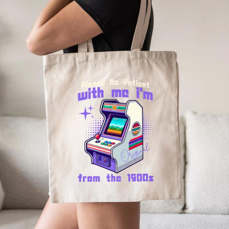 Please Be Patient With Me I'm From The 1900s Gamer Gaming Premium Canvas Tote Bag Please Be Patient With Me I'm From The 1900s Gamer Gaming Premium Canvas Tote Bag