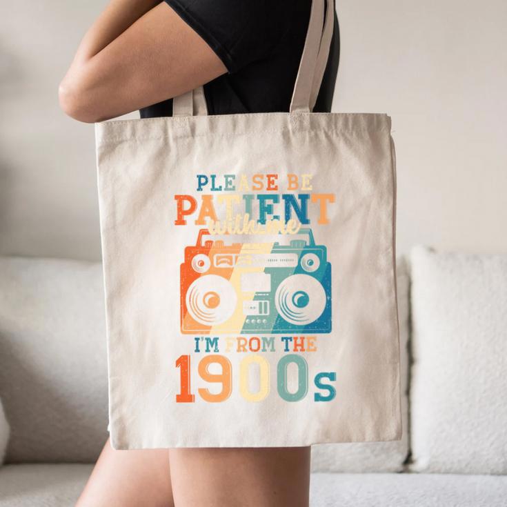 Please Be Patient With Me I'm From The 1900s Retro 90s Dad Premium Canvas Tote Bag Please Be Patient With Me I'm From The 1900s Retro 90s Dad Premium Canvas Tote Bag