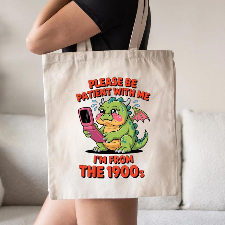 Please Be Patient I'm From The 1900s Vintage Men Women Premium Tri-Blend Canvas Tote Bag