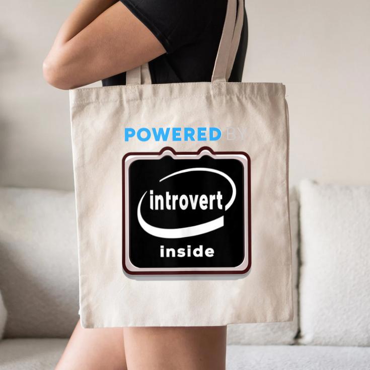 Powered By Introvert Inside Embrace Your Quiet Strength Canvas Tote Bag Powered By Introvert Inside Embrace Your Quiet Strength Canvas Tote Bag