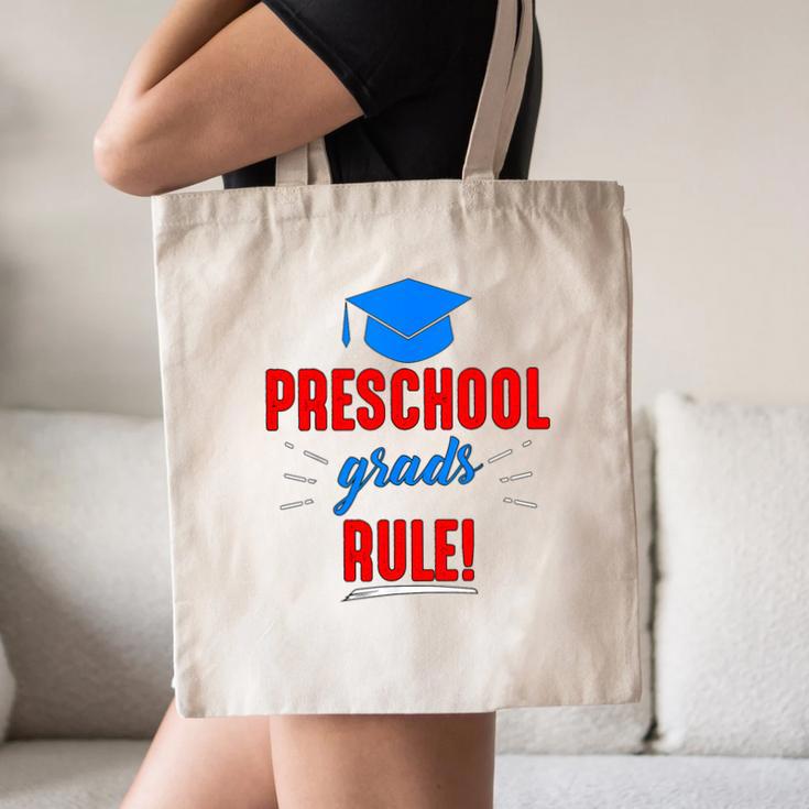 Preschooler Graduation Grad Cap Preschool Grads Rule Canvas Tote Bag