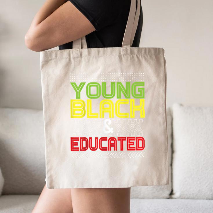 Proud African American Educated Graduation Canvas Tote Bag