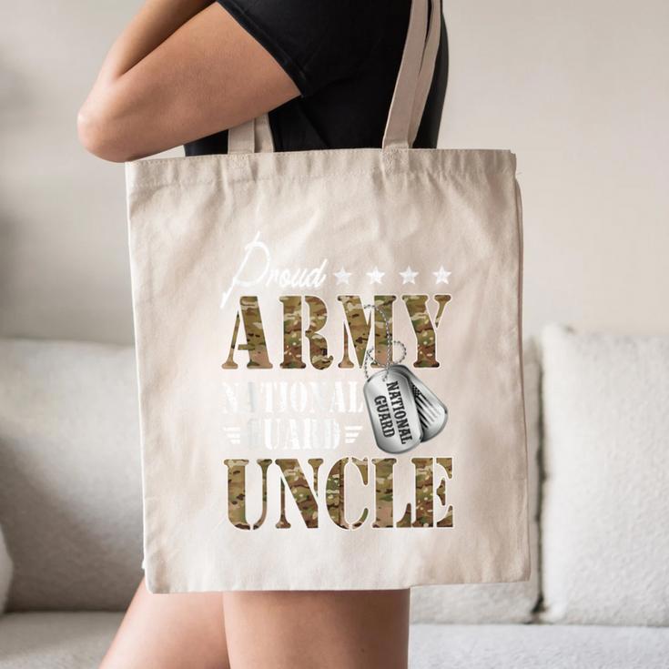 Proud Army National Guard Uncle National Guard Graduation Canvas Tote Bag