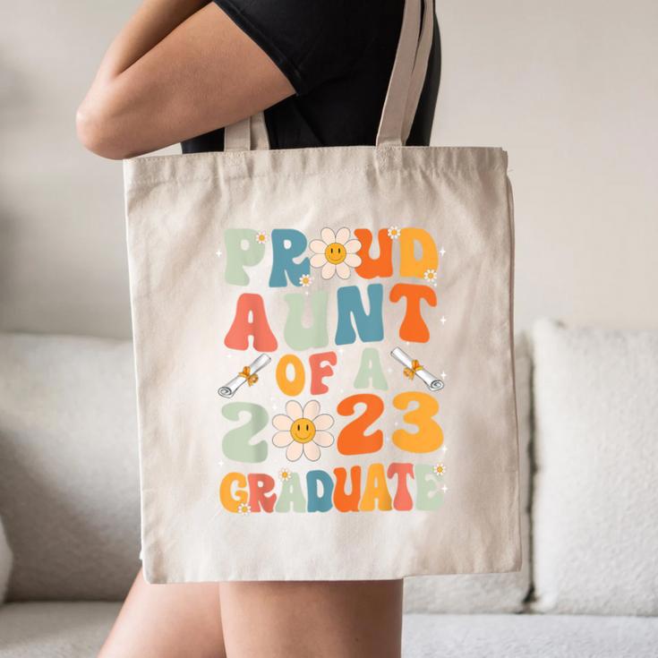 Proud Aunt Of A Class Of 2023 Graduated Graduation Women Canvas Tote Bag