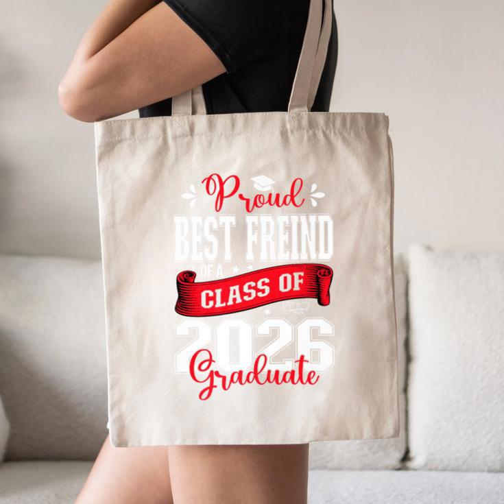 Proud Best Freind Of a Class Of 2026 Graduate For Graduation Premium Canvas Tote Bag