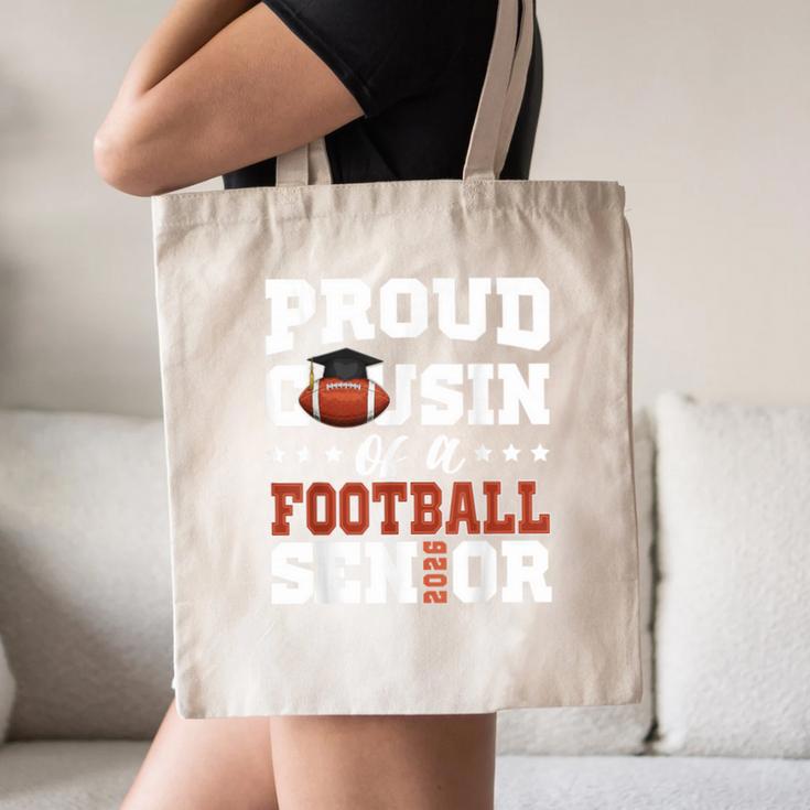 Proud Cousin Of a Football Senior 2026 Graduation Gifts Canvas Tote Bag