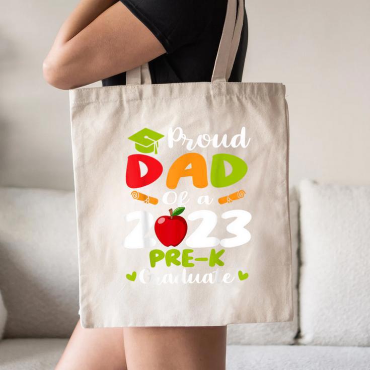 Proud Dad Of 2023 Pre K Graduate Graduation Canvas Tote Bag
