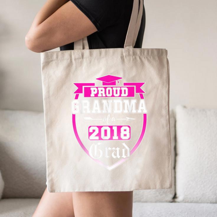 Proud Grandma Of a 2018 Grad Graduation Family Canvas Tote Bag