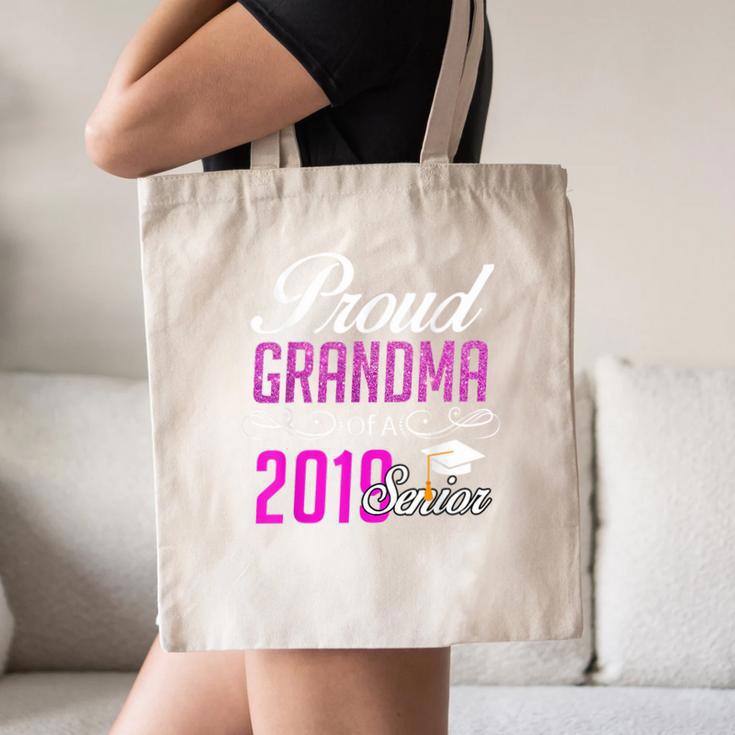 Proud GRANDMA Of A Class 2019 Senior Graduation Canvas Tote Bag