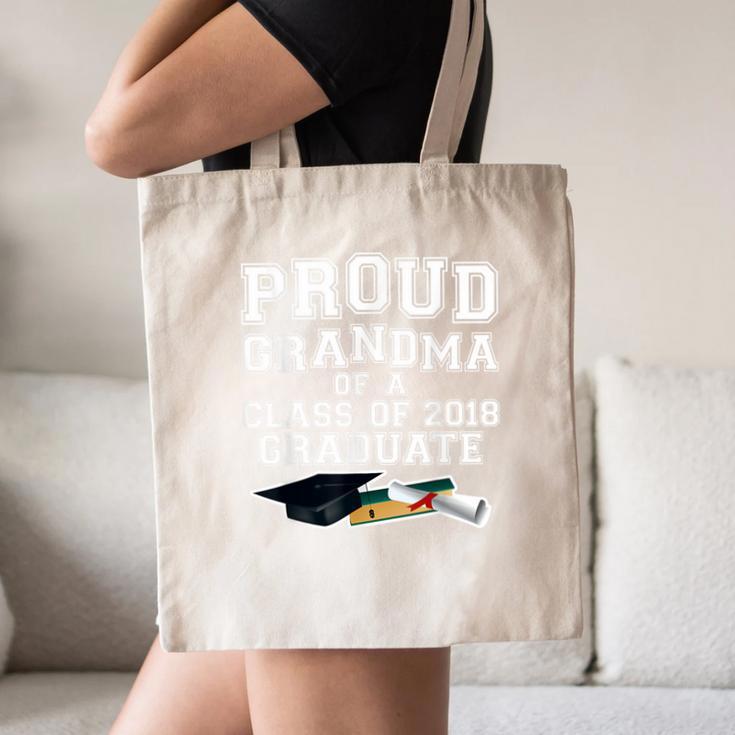 Proud Grandma Graduation Class Of 2018 Graduate Canvas Tote Bag