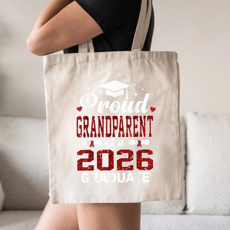Proud Grandparent Of A 2026 Graduate Class Of Graduation Canvas Tote Bag