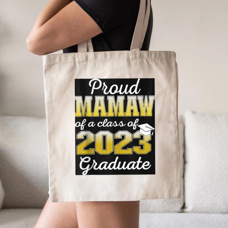 Proud Mamaw Of 2023 Graduate Class 2023 Graduation Family Canvas Tote Bag