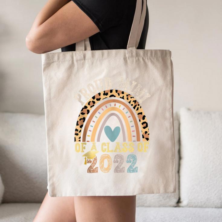 Proud Mimi Of a Class Of 2022 Graduate Graduation Rainbow Canvas Tote Bag