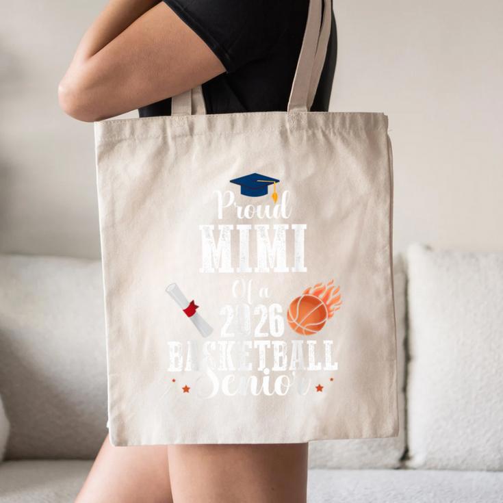 Proud MIMI Of 2026 Basketball Senior Class Graduation Canvas Tote Bag