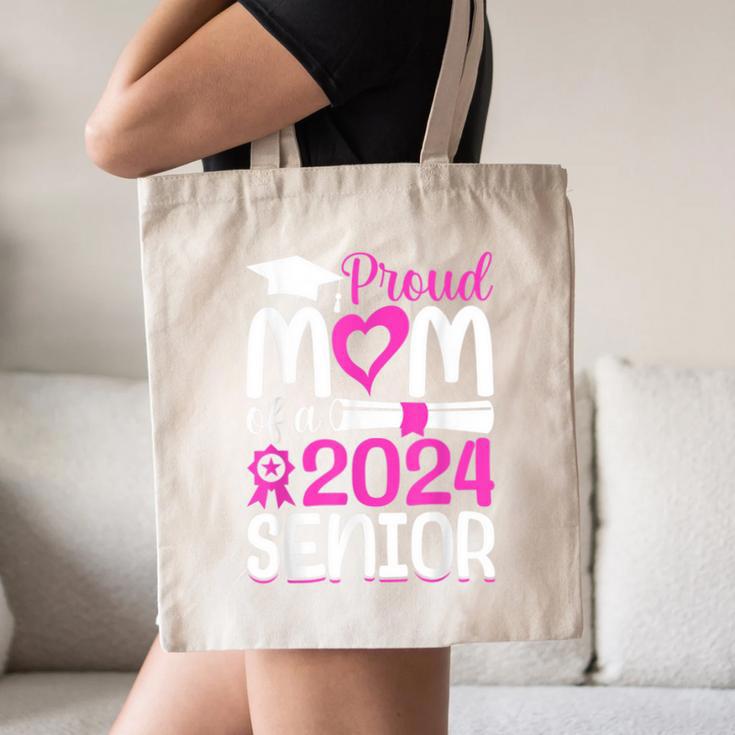 Proud Mom Of A 2024 Senior Graduation Canvas Tote Bag Proud Mom Of A 2024 Senior Graduation Canvas Tote Bag