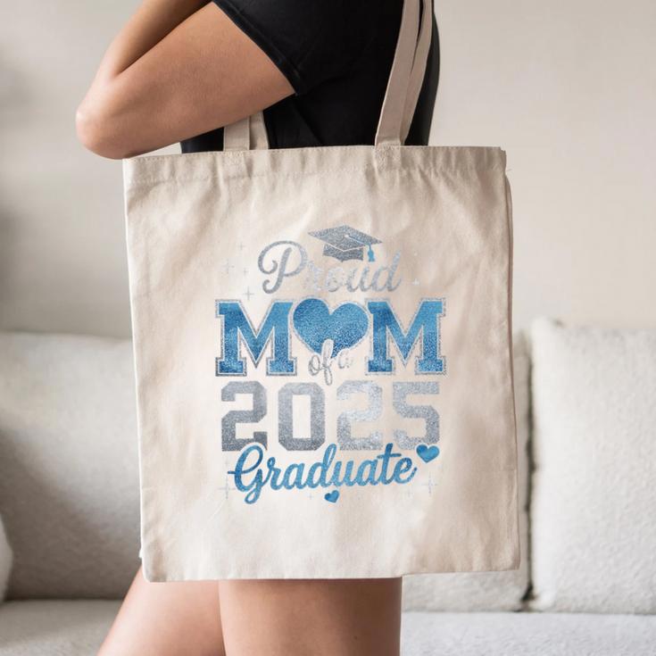 Proud Mom Of a 2025 Graduate For Class Of 2025 Graduation Canvas Tote Bag