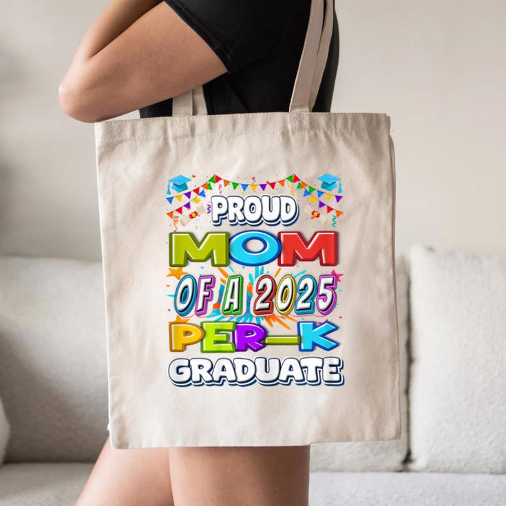 Proud MOM Of a 2025 PRE-K Graduate -Graduation Canvas Tote Bag