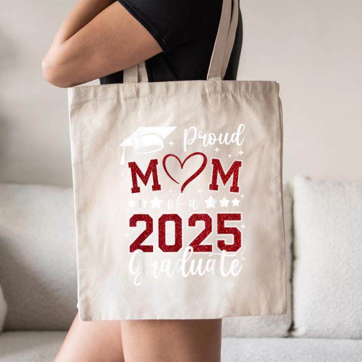 Proud Mom Of 2025 Senior Graduate Matching Family Graduation Canvas Tote Bag