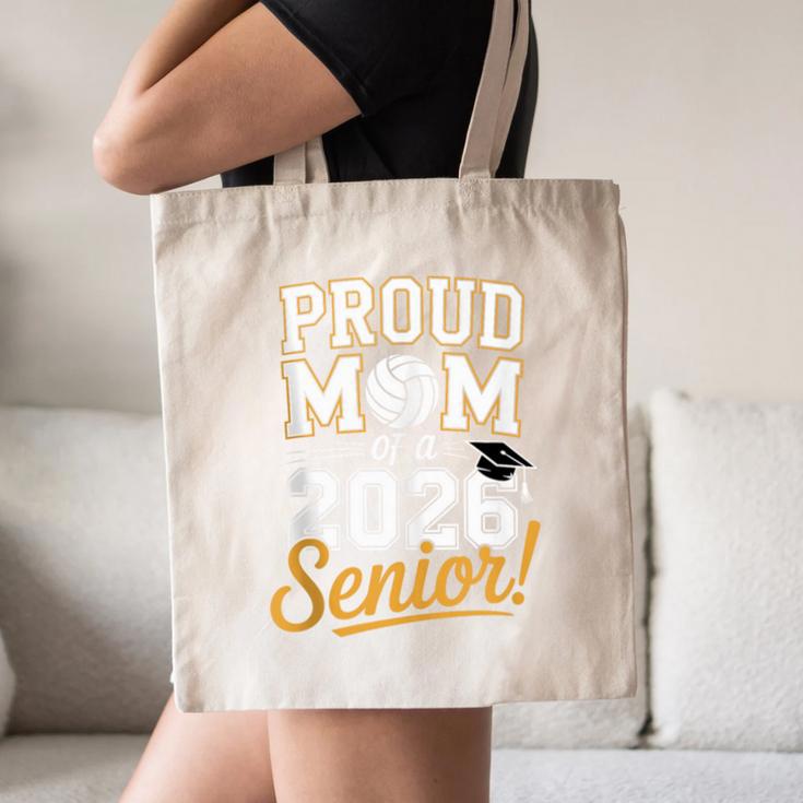 Proud Mom Of a 2026 Senior Volleyball Graduation Canvas Tote Bag