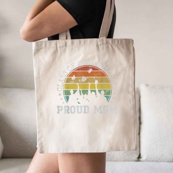 Proud Mom Of a Class Of 2021 Graduate Senior 21 Graduation Canvas Tote Bag