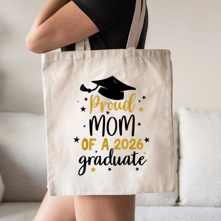 Proud Mom Of A Class Of 2026 Graduate Senior Graduation 2026 Canvas Tote Bag
