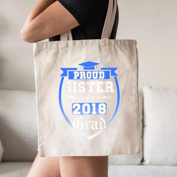 Proud Sister Of a 2018 Grad Graduation Family Canvas Tote Bag