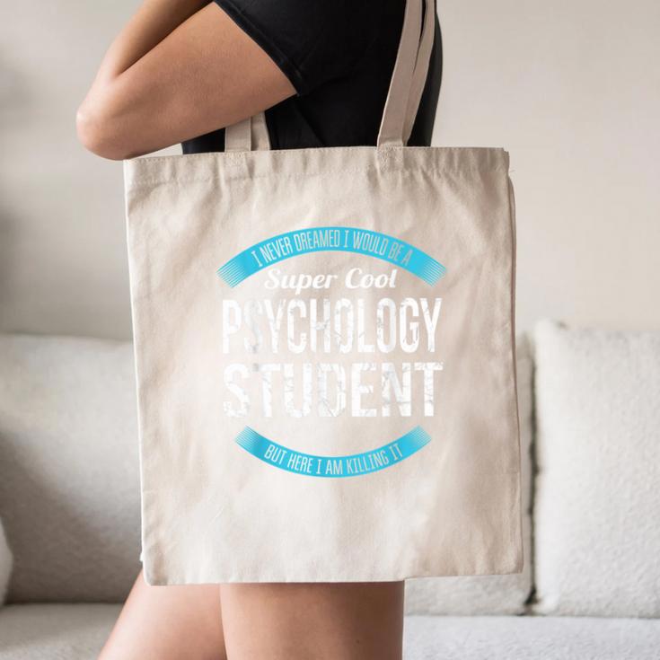 Psychology Student Tshirt Graduation Canvas Tote Bag