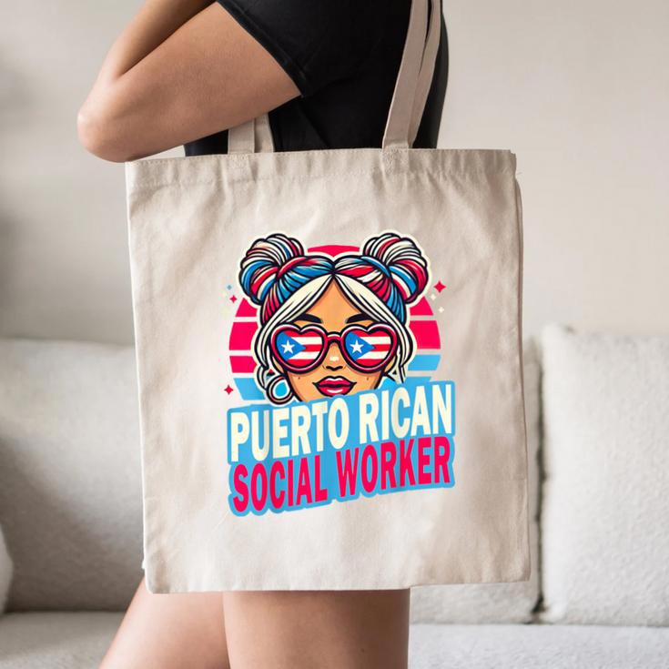 Puerto Rican Latina Social Worker MSW Masters Graduation Canvas Tote Bag