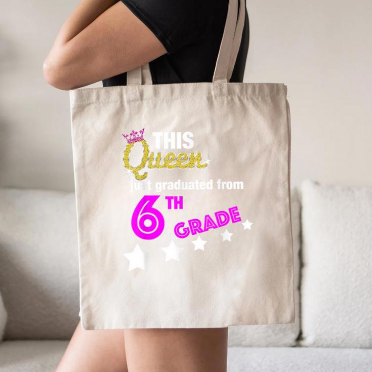 Queen 6th Grade Graduation For Girls Canvas Tote Bag