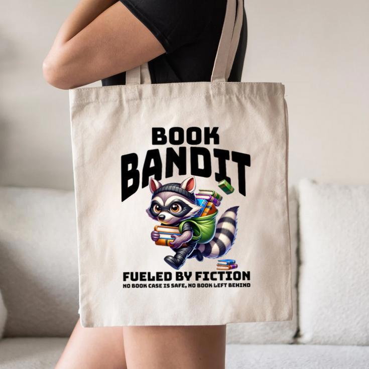 Racoon-Bookworm-Book Bandit-Fueled By Fiction Canvas Tote Bag