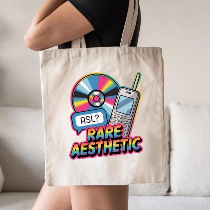 Rare Aesthetic Retro Nostalgia Y2K Vibes Canvas Tote Bag
