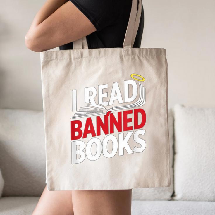 I Read Banned Books Defiant And Bold Canvas Tote Bag
