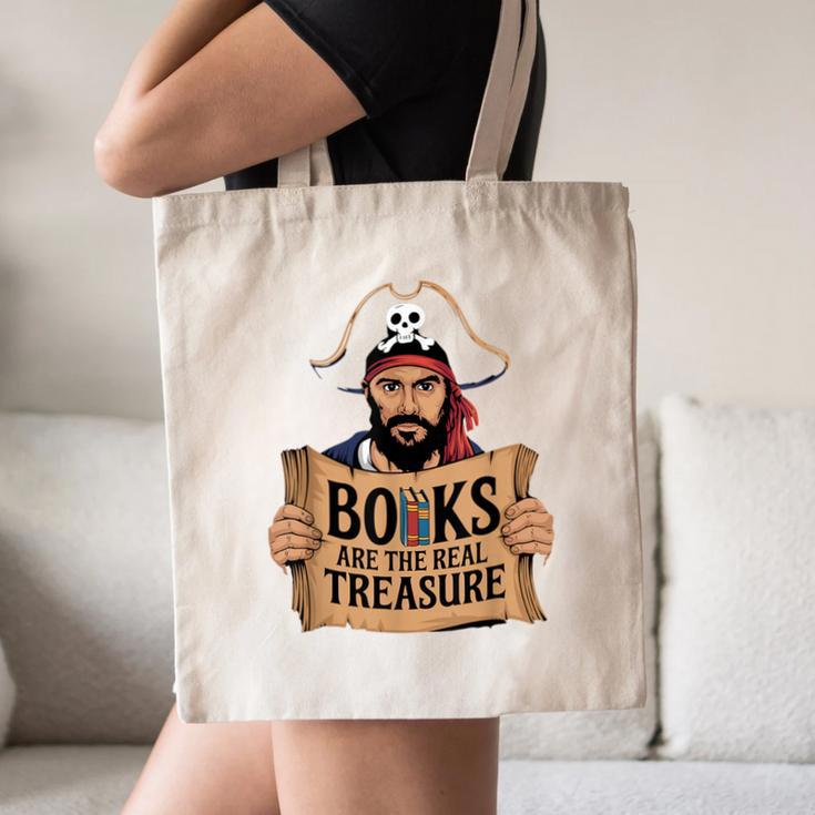 Read Book Reader Library Reading Librarian Pirate Bookworm Canvas Tote Bag