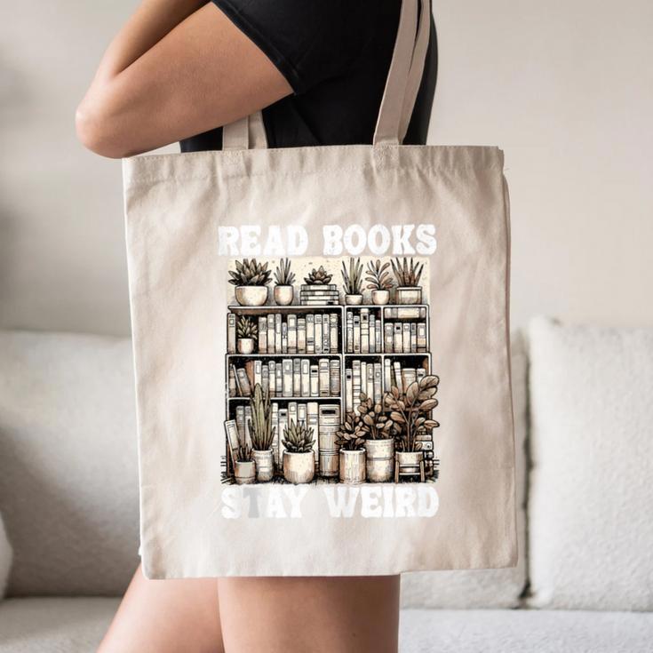 Read Books Stay Weird Introvert Book Lover Book Canvas Tote Bag Read Books Stay Weird Introvert Book Lover Book Canvas Tote Bag