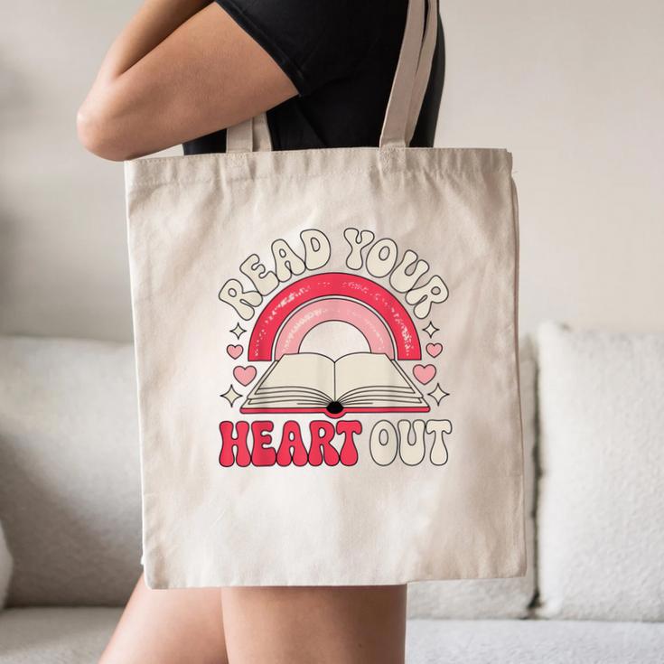 Read Your Heart Out Book Lover Fun Reading Time Canvas Tote Bag Read Your Heart Out Book Lover Fun Reading Time Canvas Tote Bag