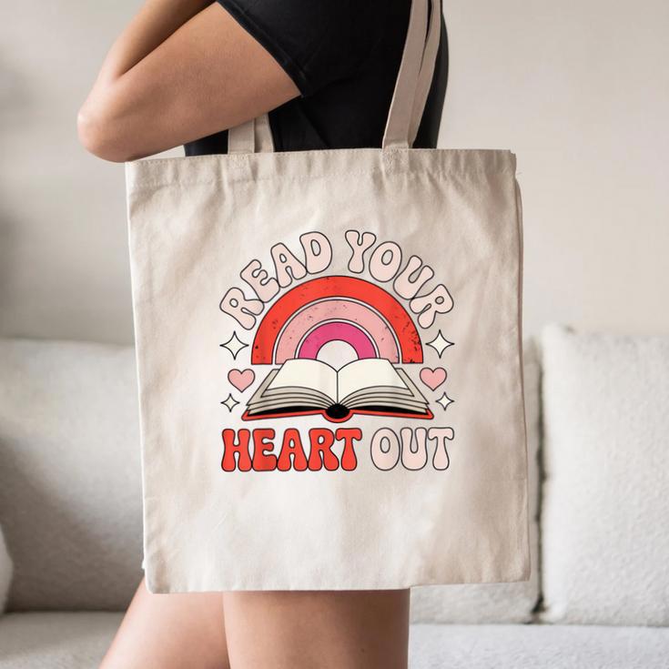 Read Your Heart Out Book Lovers Emotional Fall Vibes Canvas Tote Bag