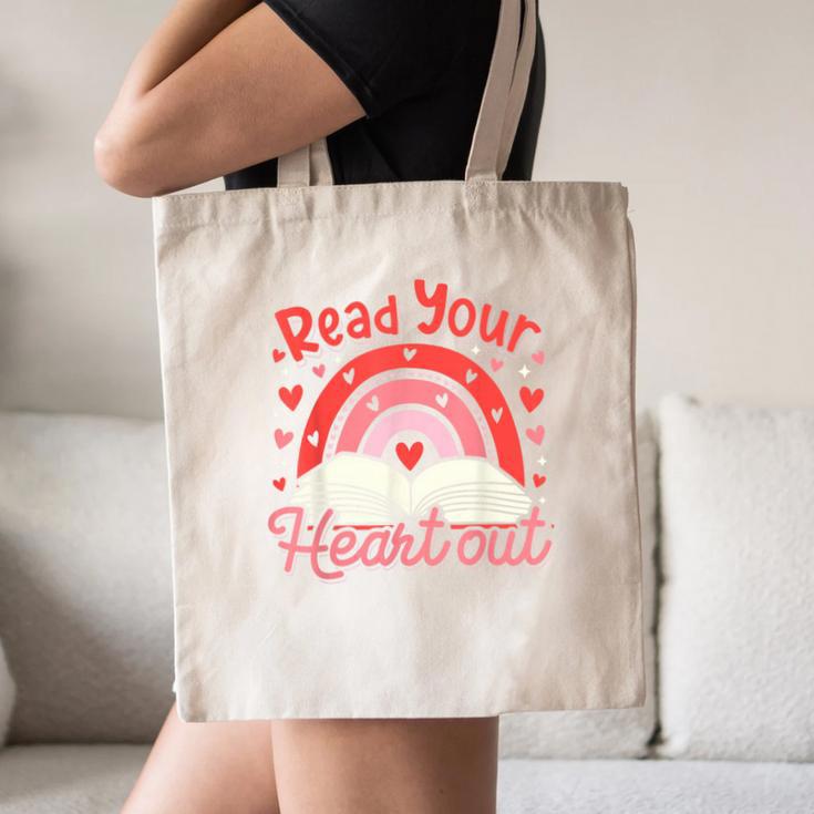 Read Your Heart Out Book Valentines Day Reading Teacher Canvas Tote Bag Read Your Heart Out Book Valentines Day Reading Teacher Canvas Tote Bag