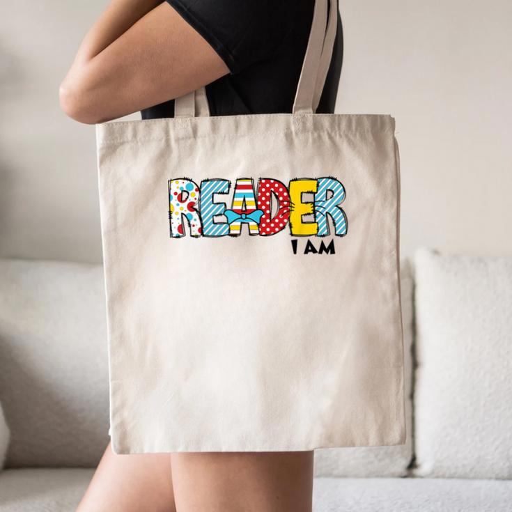 Reader I Am Bookworm Librarian I Heart Read Book Lover Canvas Tote Bag