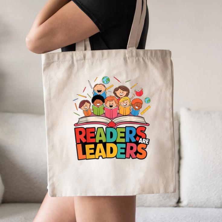 Readers Are Leaders Motivational Reading Book Quote Canvas Tote Bag