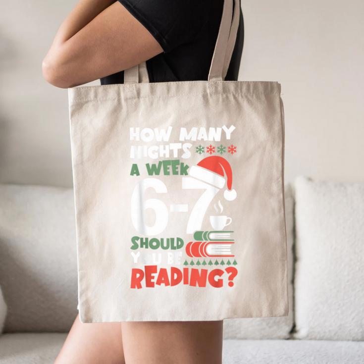 Reading 67 Meme English Teacher Christmas Book Lover Canvas Tote Bag