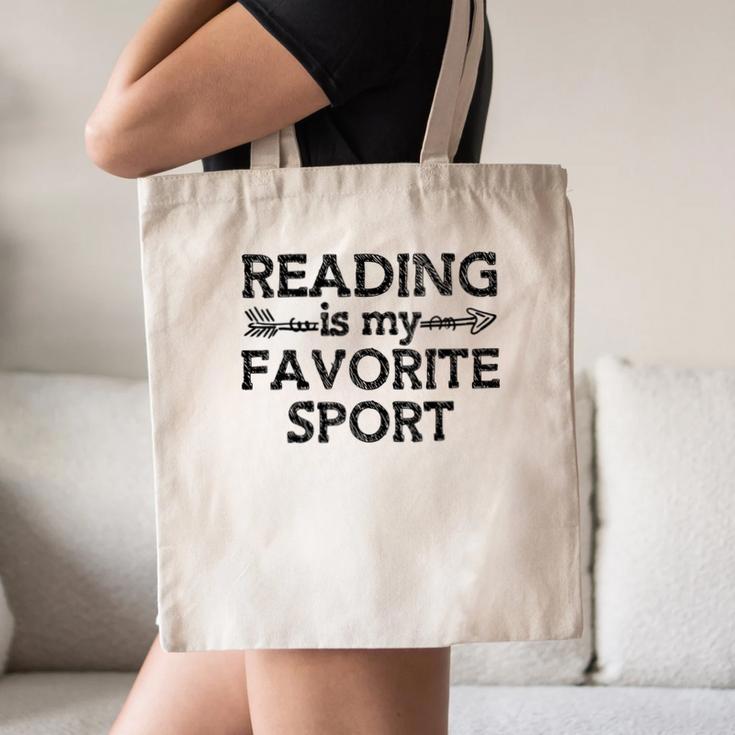 Reading Is My Favorite Sport Bookish Book-Club Bookworm Canvas Tote Bag