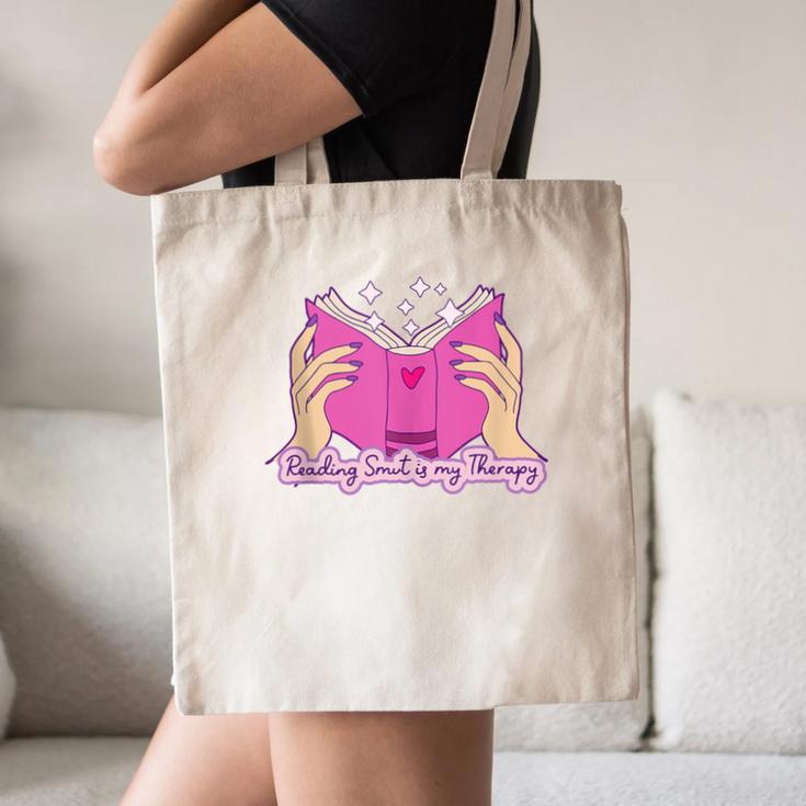 Reading Smut Is My Therapy Romance Book Reader Humor Canvas Tote Bag