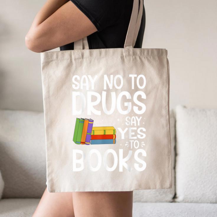 Red Ribbon Week Say No To Drugs Say Yes To Books Drug Free Canvas Tote Bag Red Ribbon Week Say No To Drugs Say Yes To Books Drug Free Canvas Tote Bag