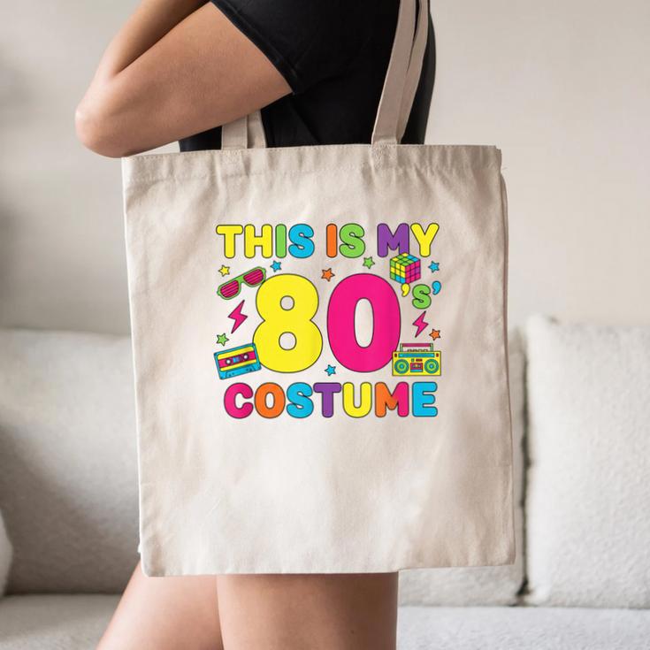 Retro 80's Costume 80s Nostalgia Party Canvas Tote Bag Retro 80's Costume 80s Nostalgia Party Canvas Tote Bag