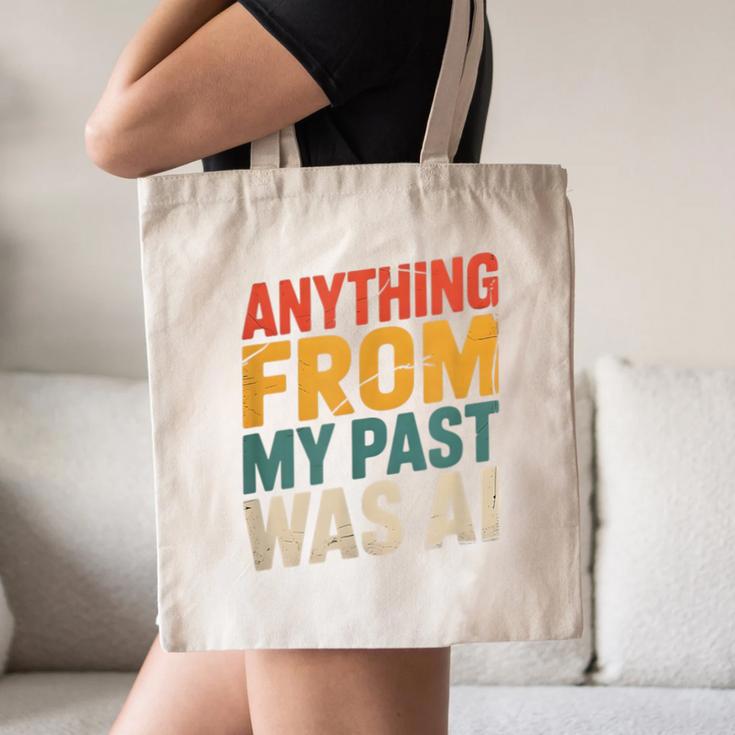 Retro AI Nostalgia Quote Distressed Vintage Canvas Tote Bag